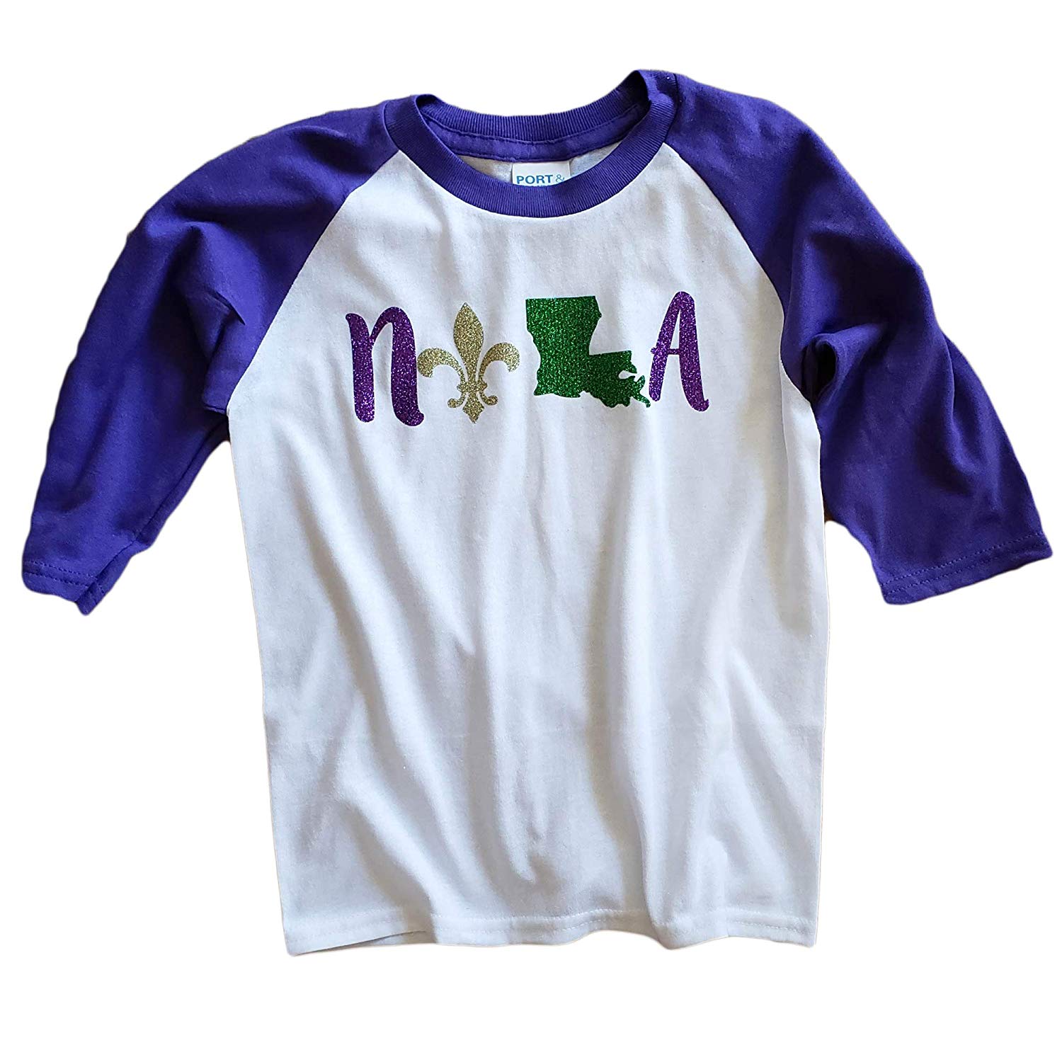 mardi gras raglan shirt